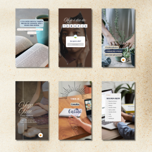 Designs de propostas de stories + capas para destaques